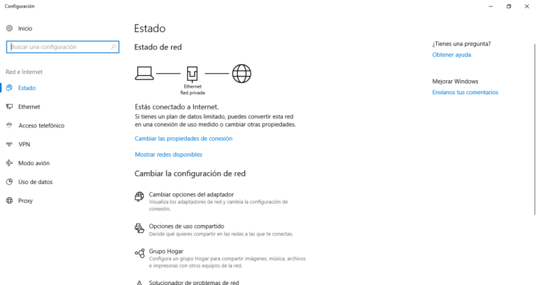 Windows no detecta cambios de red