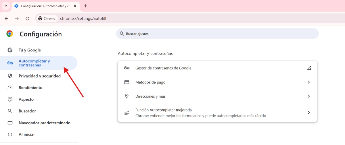 Enable Chrome's feature that fills out forms for you