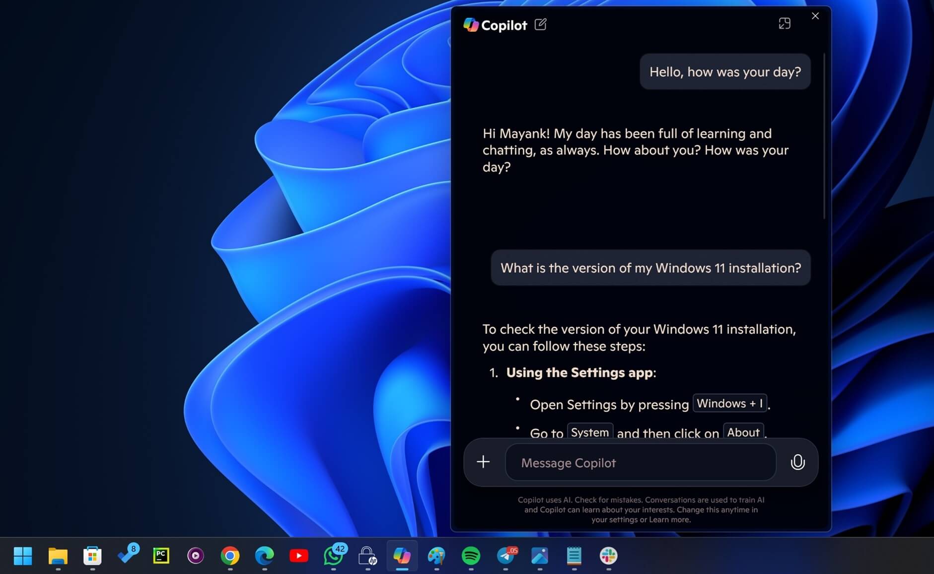 versteckte Copilot-Befehle