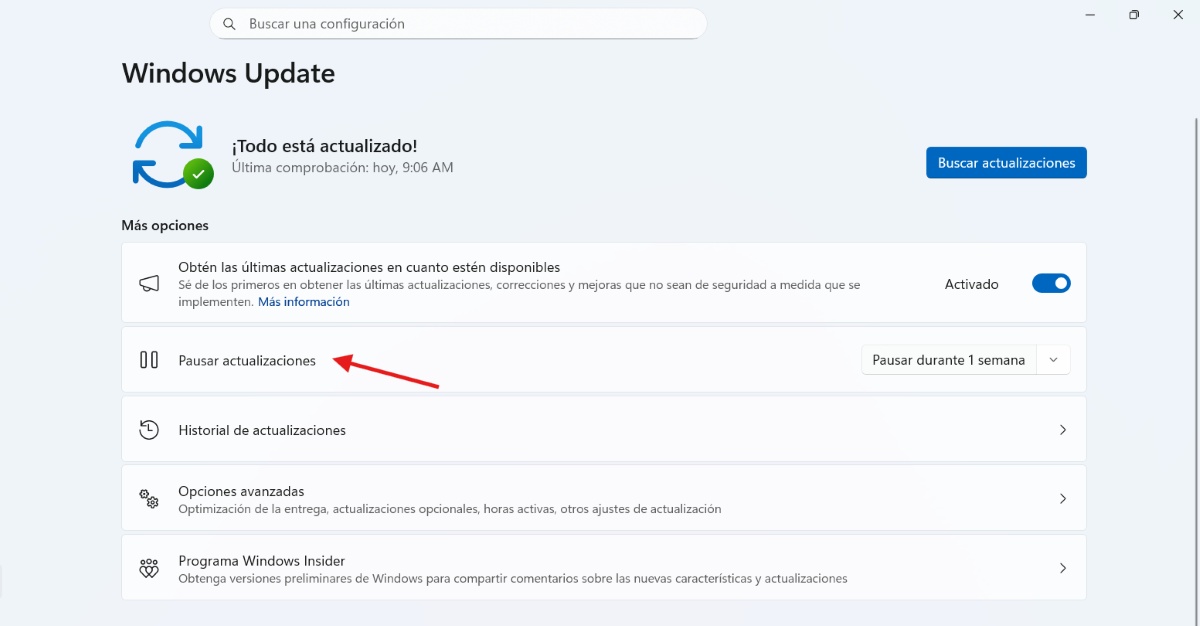 Lihatlah Pembaruan Windows.