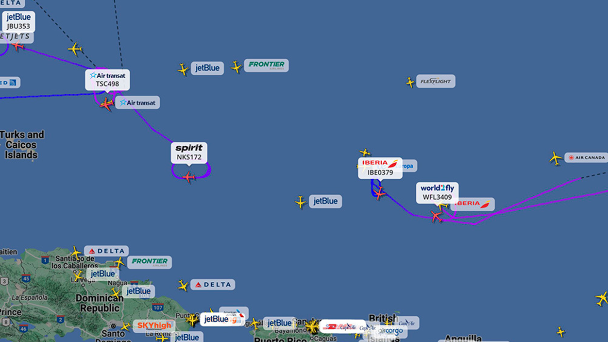 Explosión de un cohete de SpaceX obligó a desviar un avión de Iberia