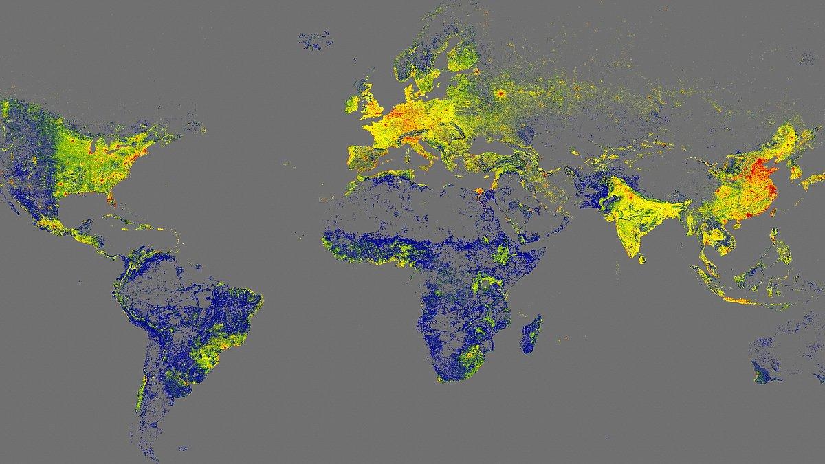 Mapa 3D de edificios Global Building Atlas