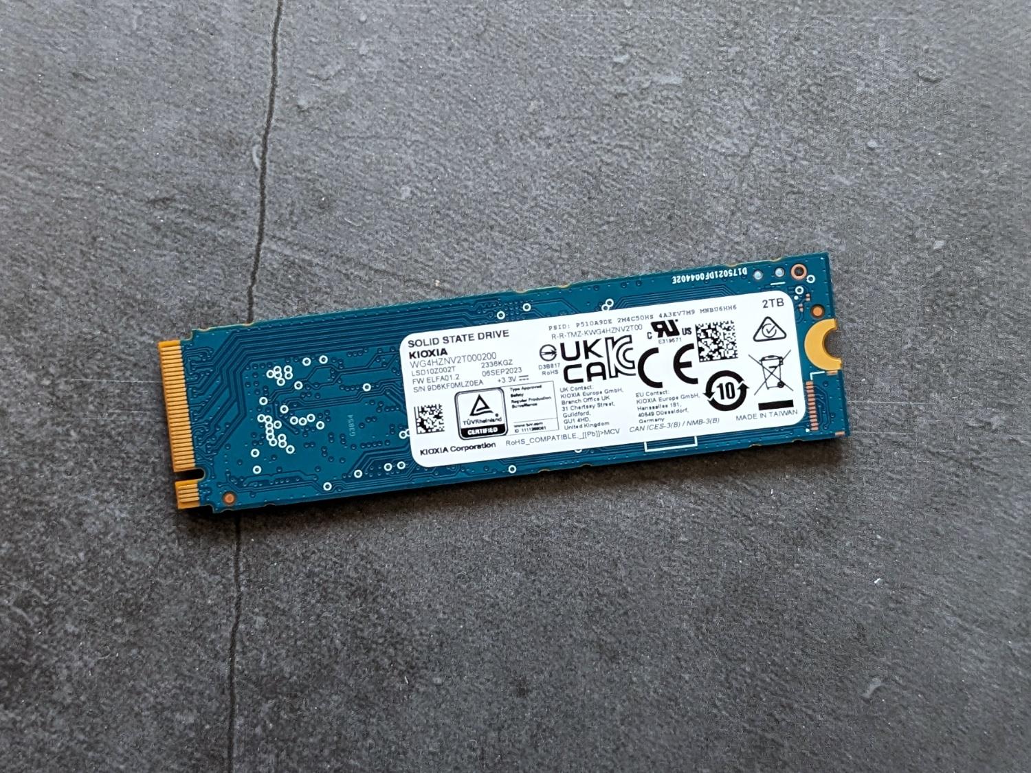 Kioxia Exceria Exceria G3 SSD pealtvaade