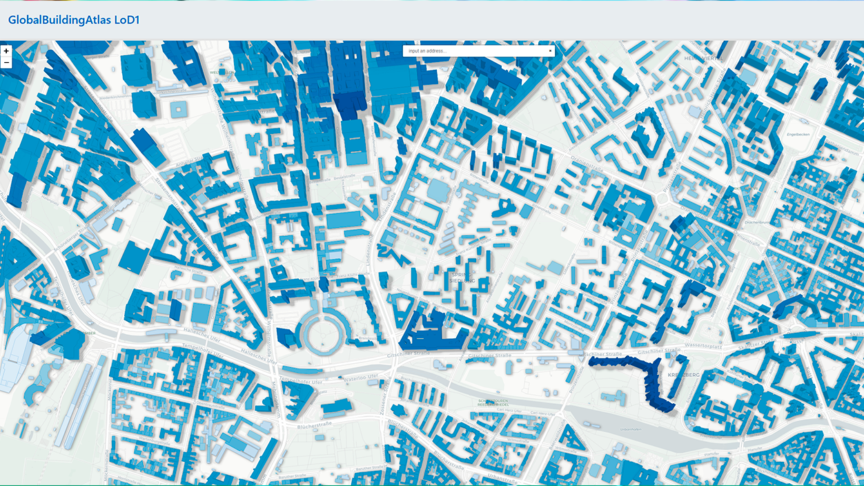 Mapas de edificios en relieve