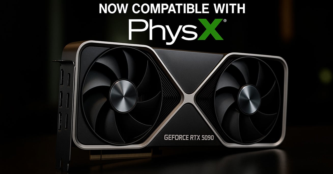 NVIDIA devuelve el soporte PhysX por GPU a las RTX 50