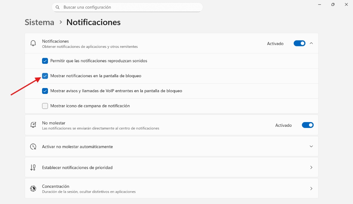 Permitir que las notificaciones lleguen en tiempo real