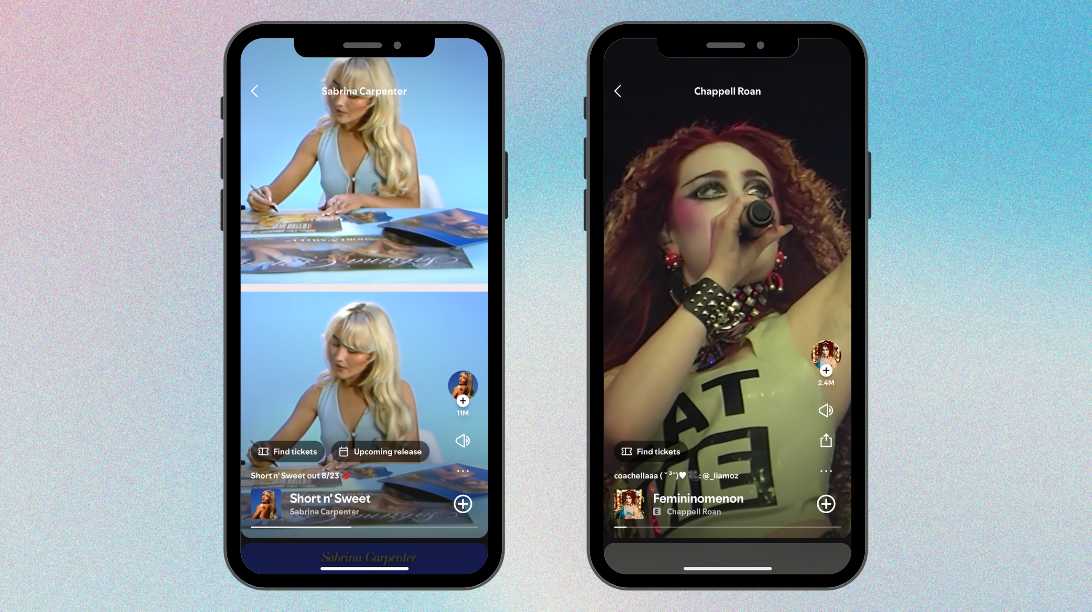 Vídeos premium Spotify