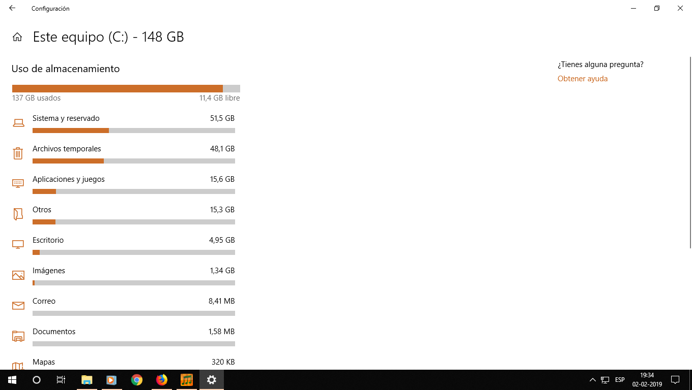 Ubicaciones de archivos temporales en Windows
