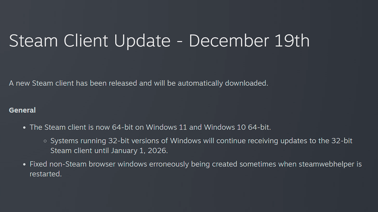 actualización steam 64-bit
