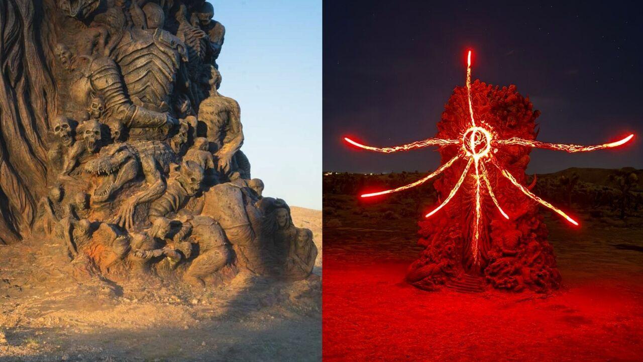 Estatua misteriosa relacionada con The Game Awards