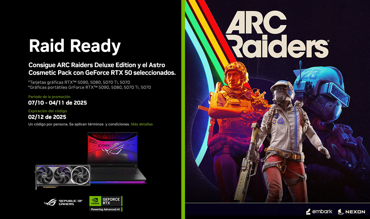 promoción RTX 5090 ARC Raiders gratis