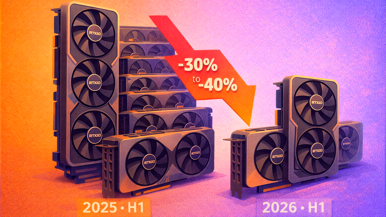 Rediksyon 30% a 40% nan Nvidia RTX 50