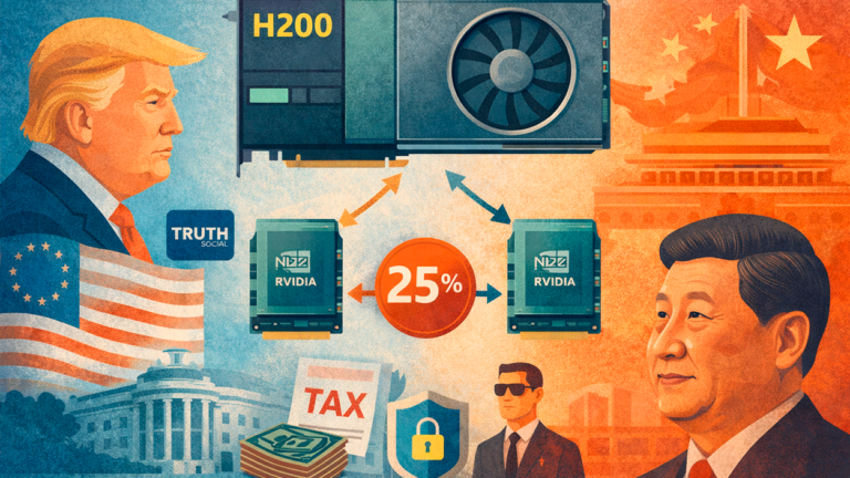 Trumpova prodaja kineskih Nvidia čipova