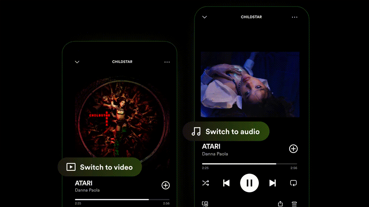vídeos premium de Spotify