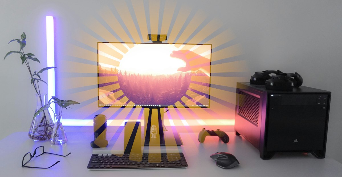 Brillo en pantalla de ordenador