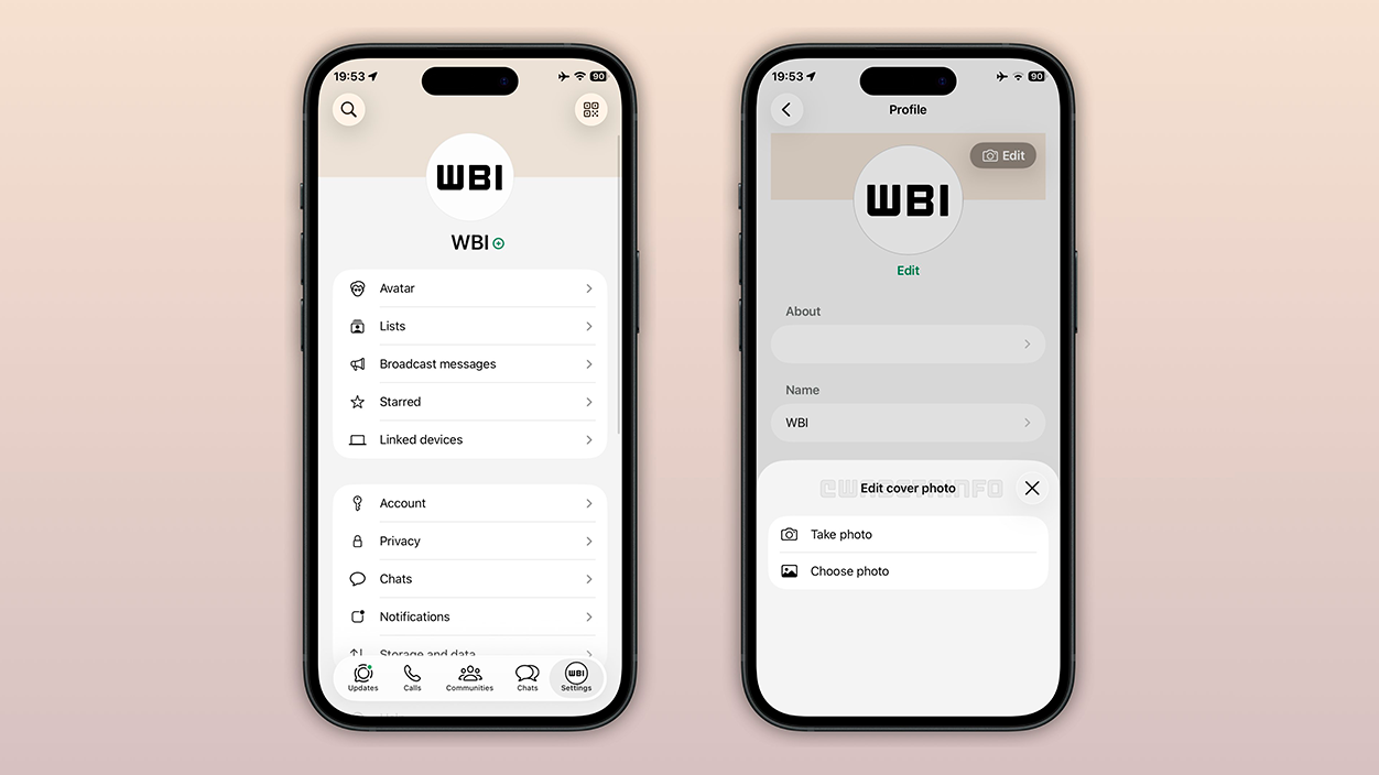 Cov duab npog ntawm WhatsApp WABetaInfo