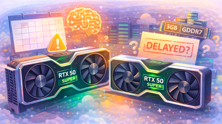 GeForce RTX 50 SUPER atrasada