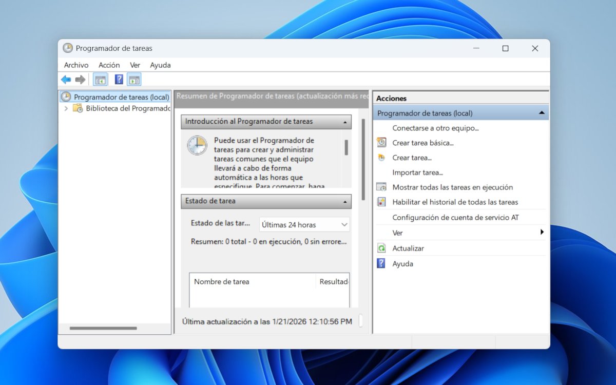 Programador de tareas Windows