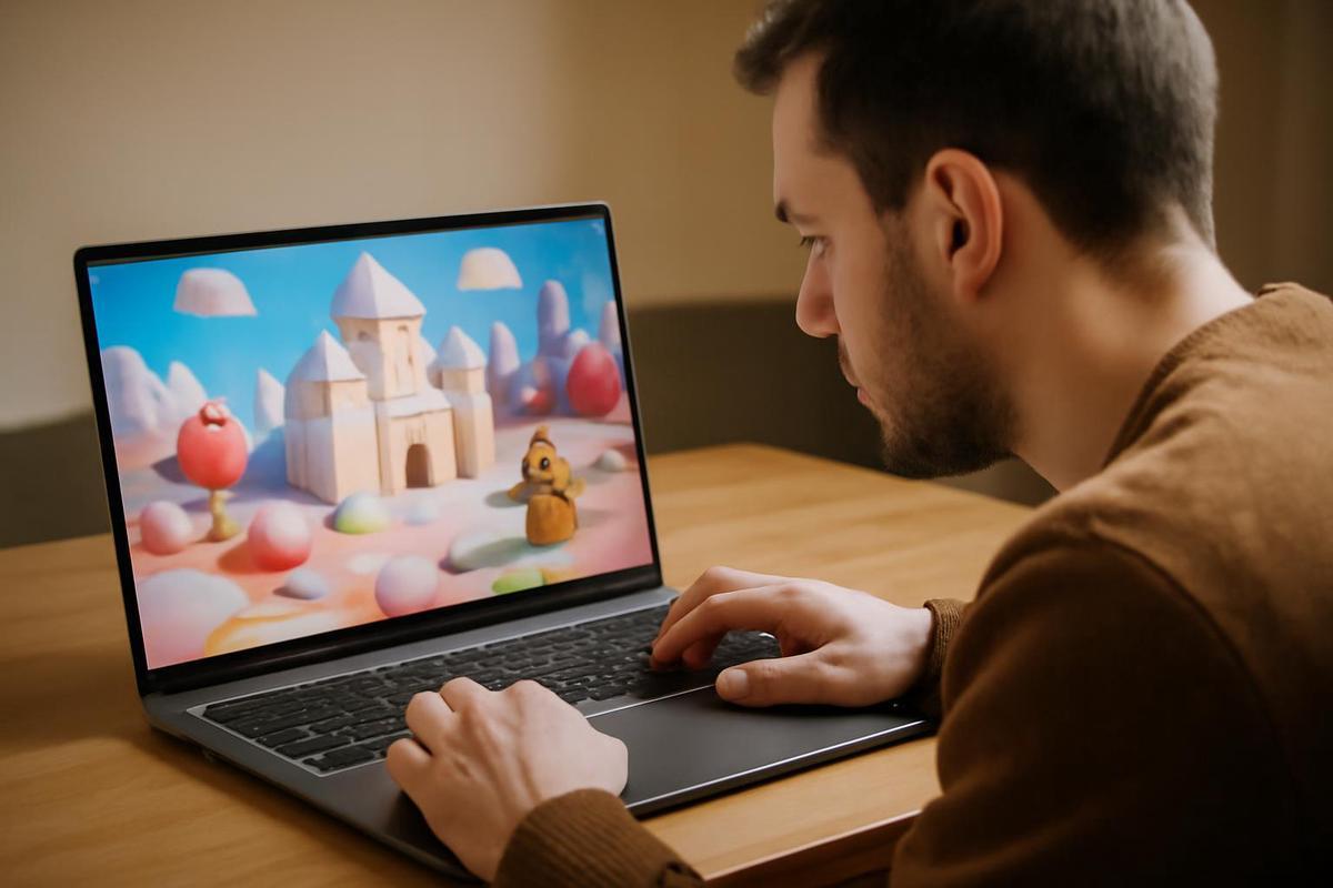 Ejemplo de mundo generado por Project Genie