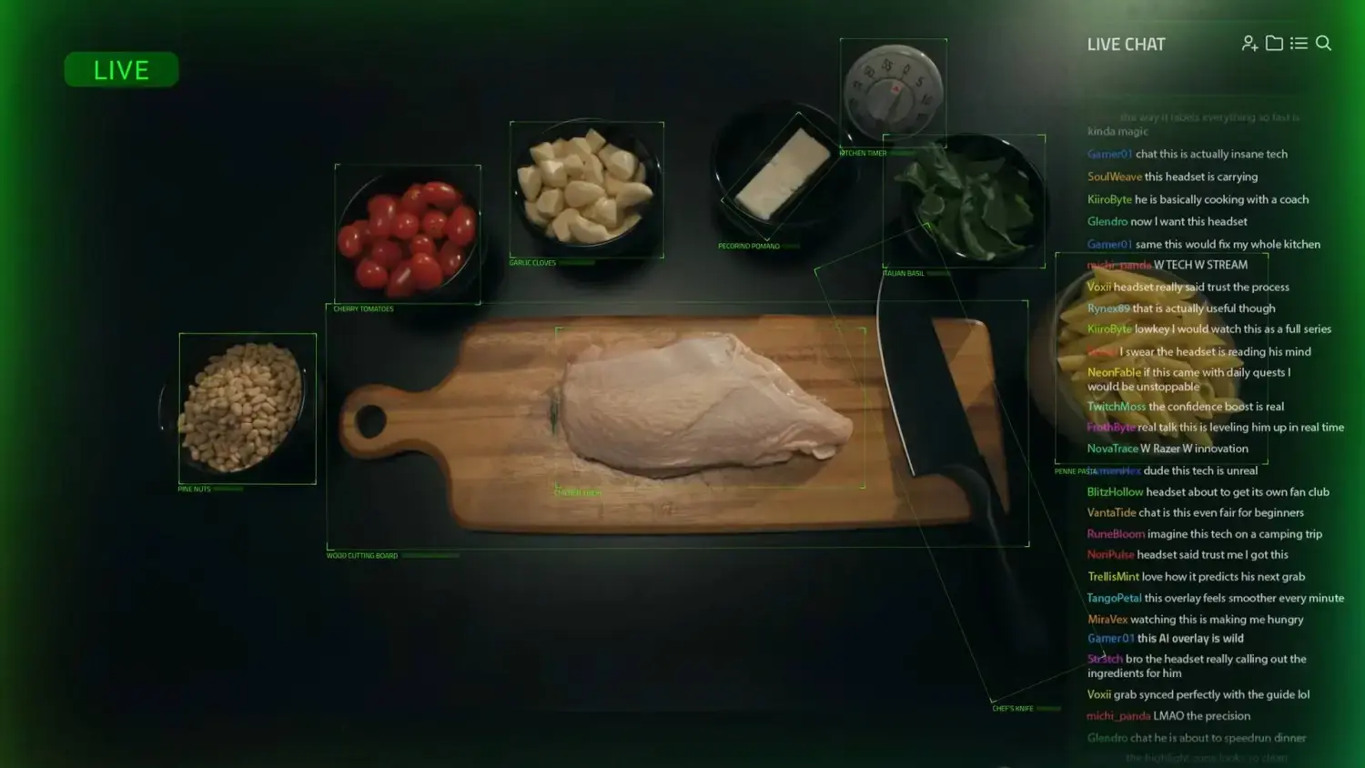 Razer Project Motoko widok z boku Razer Project Motoko widok z boku