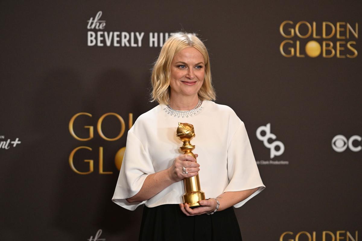 Golden Globes 2026 Bästa podcast Amy Poehler