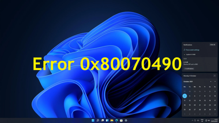 Error 0x80070490: corrupción silenciosa de componentes del sistema