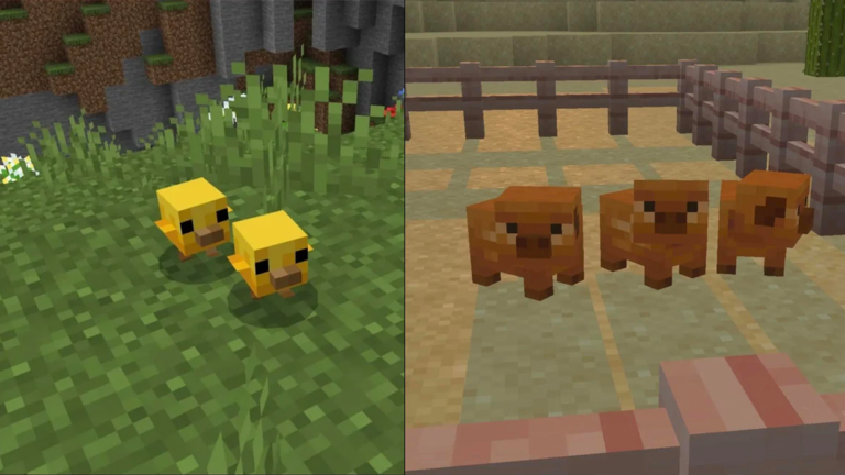 mobs bebés Minecraft
