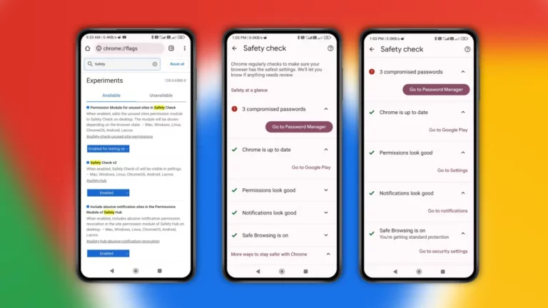 safety check google android