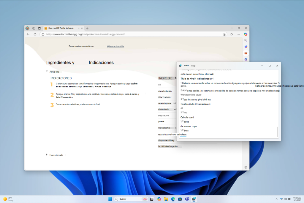 uno avanzado del Narrador de Windows 11