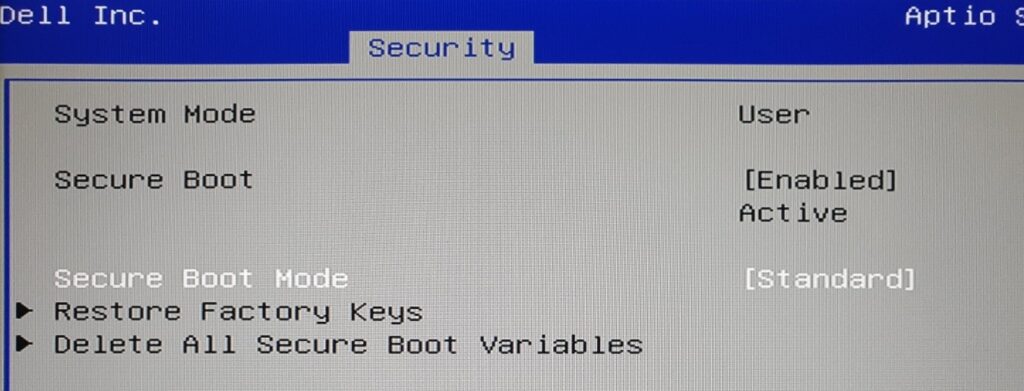 secure boot placa asus
