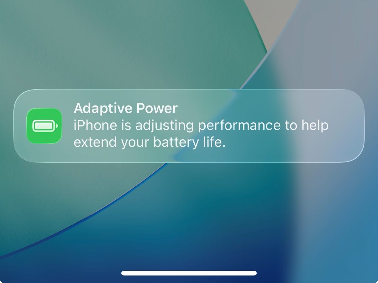 iphone consumo adaptativo