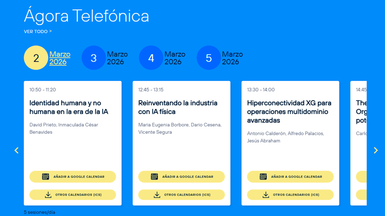 Ágora telefónica MWC