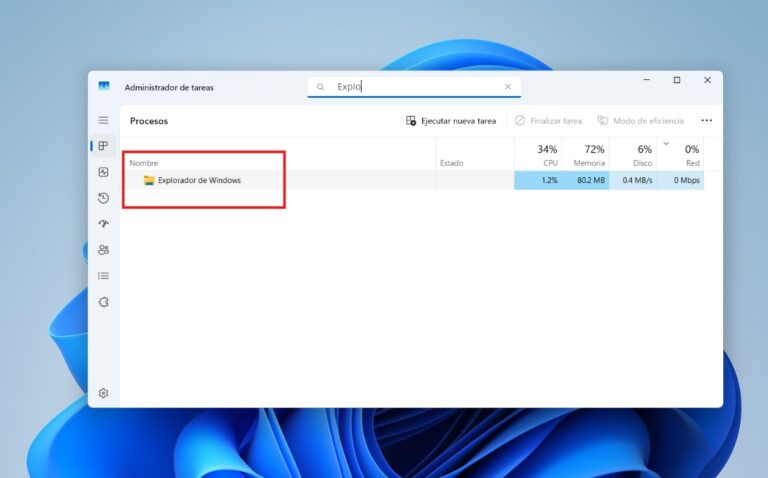 Explorer no carga correctamente