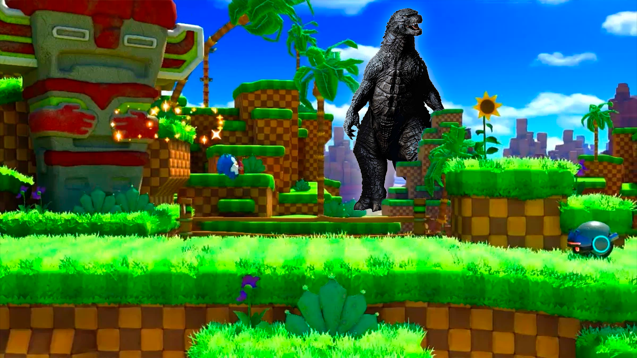 Godzilla en Sonic