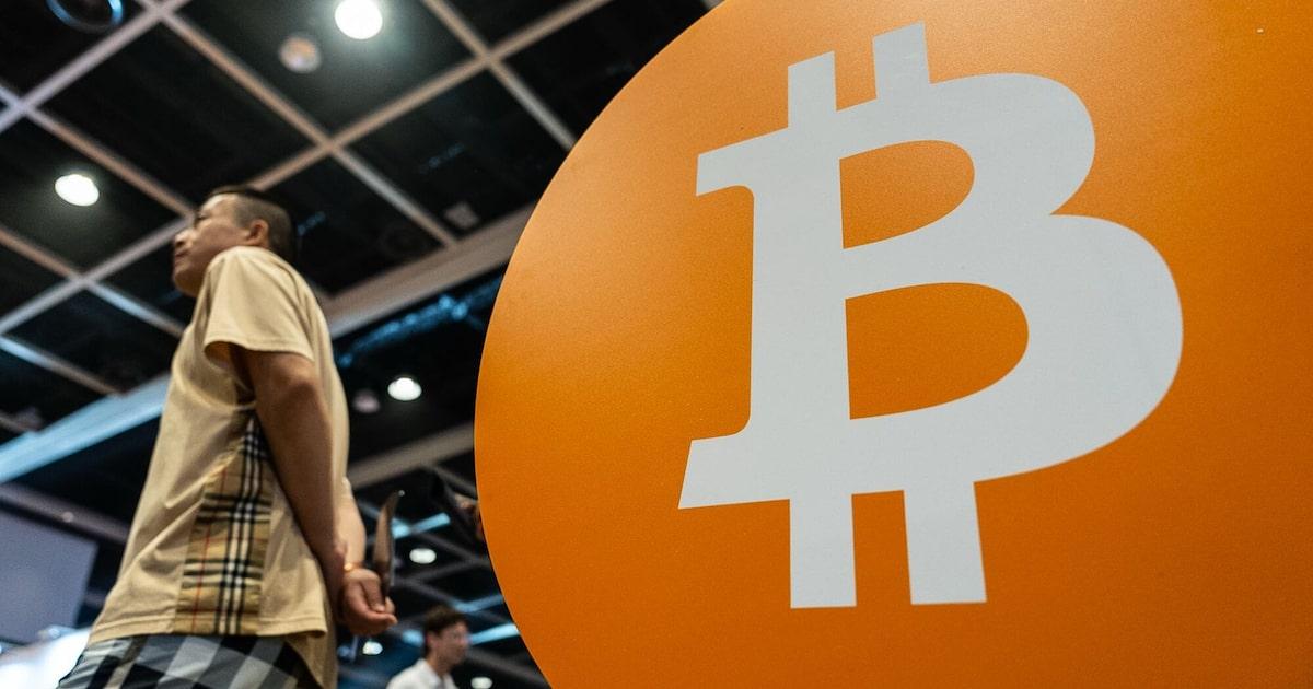 Gráfico de caída del precio de Bitcoin