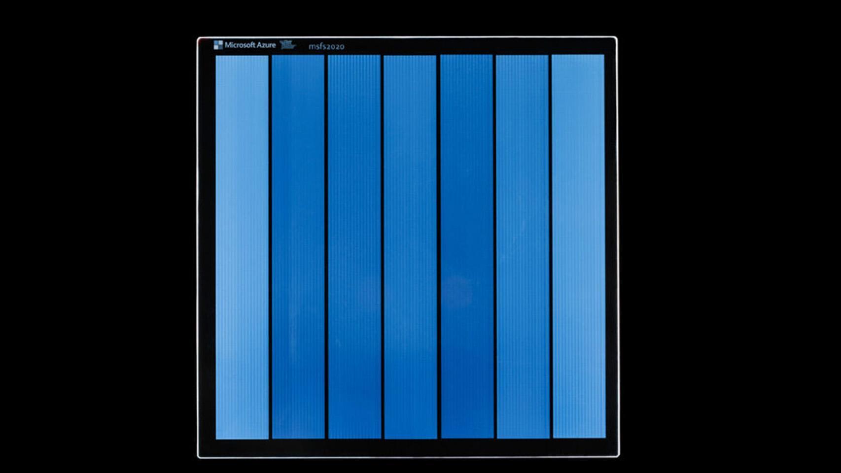 Tecnología de Microsoft para almacenamiento en vidrio