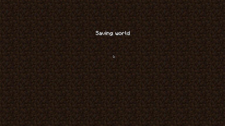 minecraft error saving world