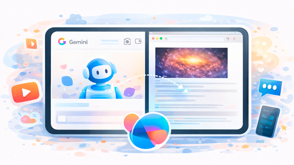 pantalla dividida Gemini