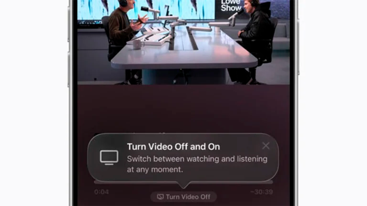vídeo en Apple Podcasts