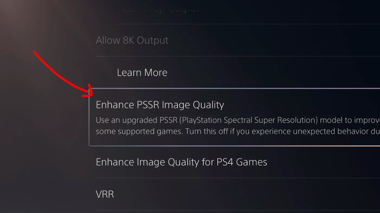 Activar PSSR 2 en PS5