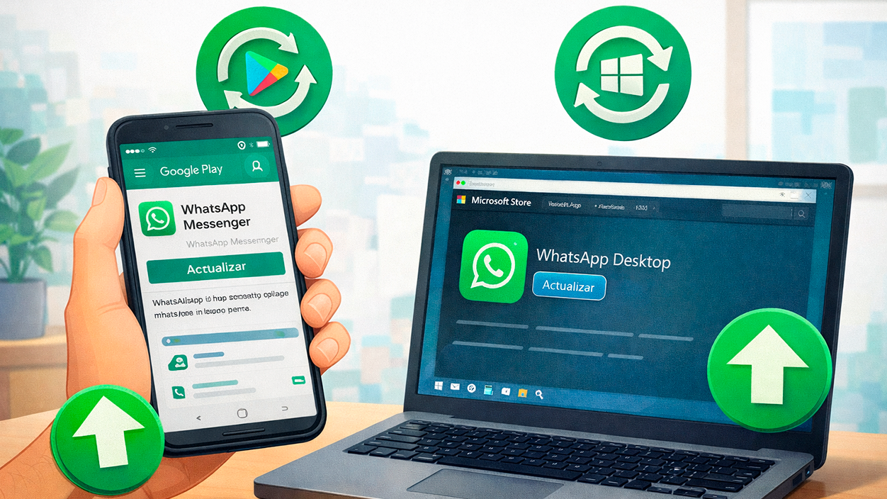 Actualizar WhatsApp en el móvil y en Windows