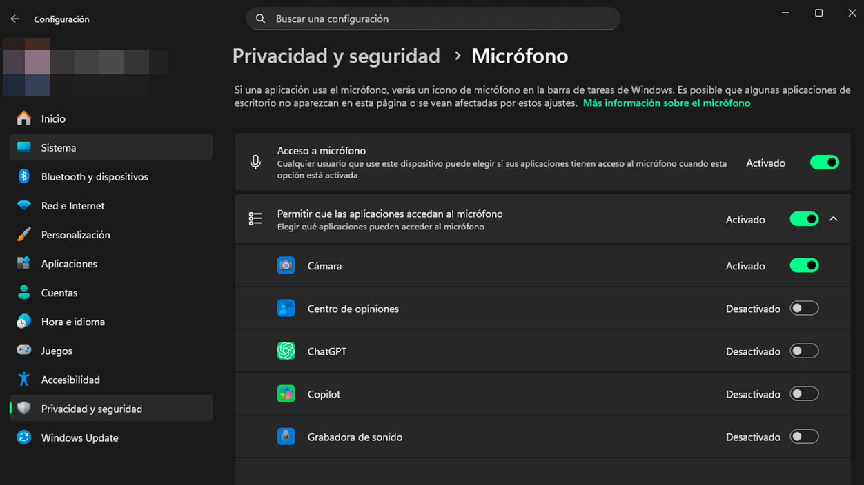 Ajustar micrófono Fortnite en Windows