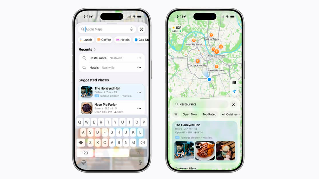 Anuncios en Apple Maps