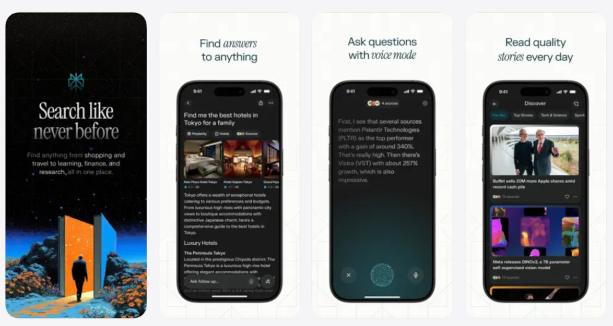 App móvil de Perplexity