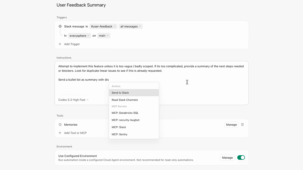 Automations de Cursor