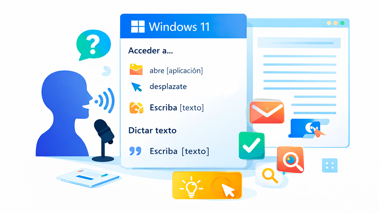 Comandos de voz en Windows 11