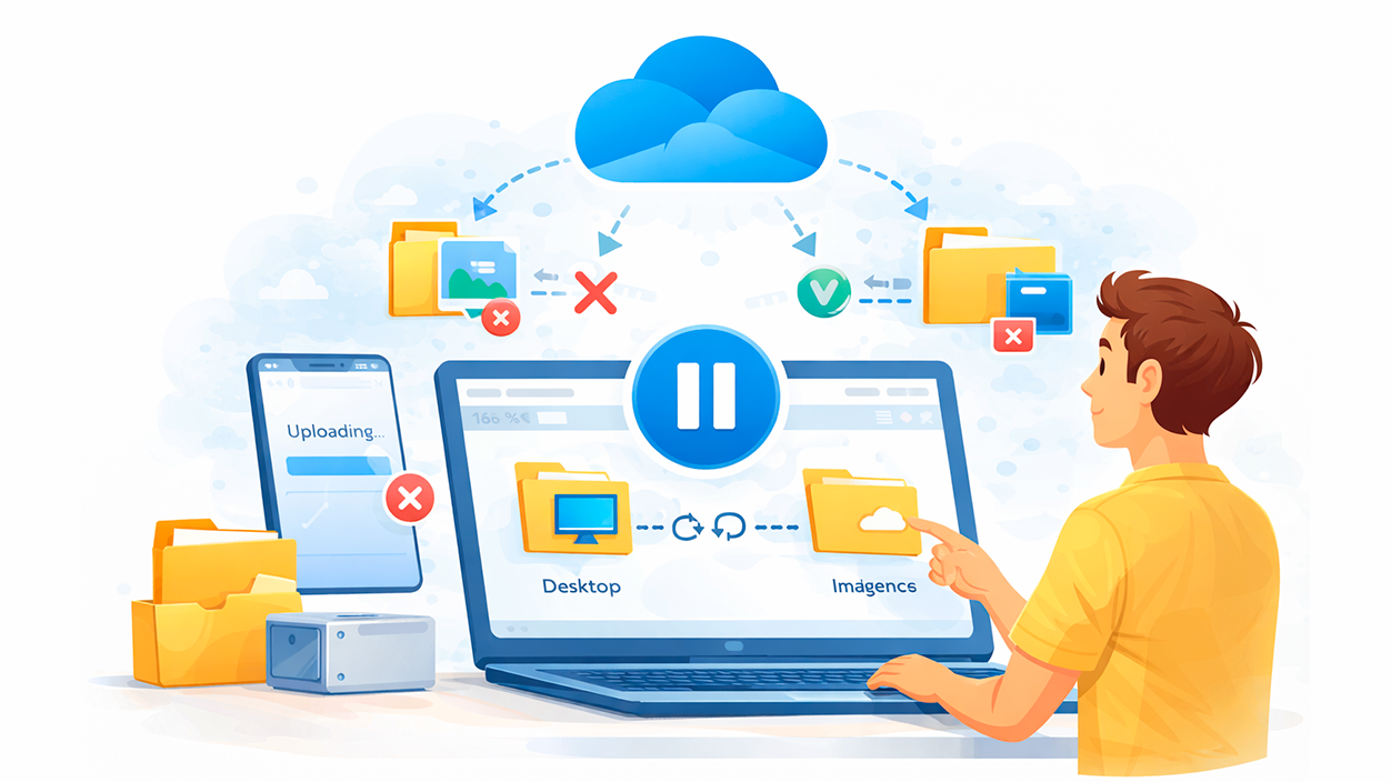 Cómo pausar la sincronización de archivos en OneDrive