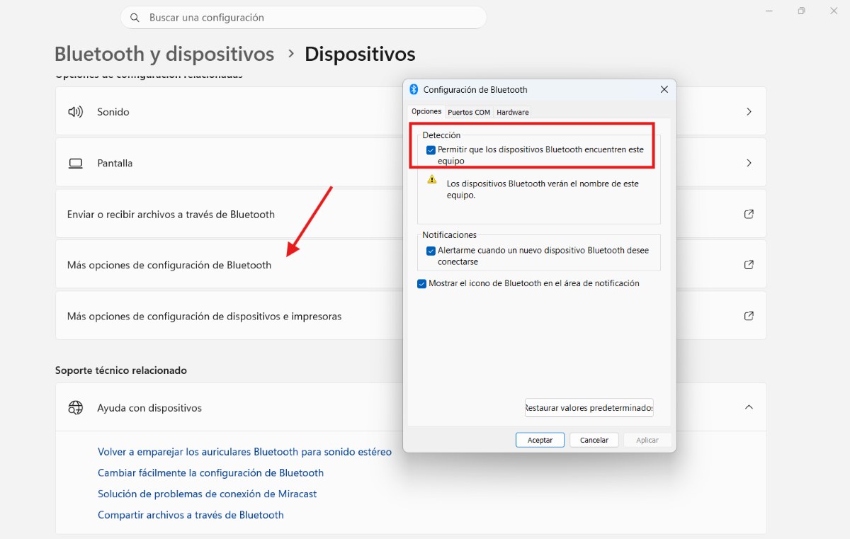 Configurar Bluetooth para hacer llamadas desde Windows con tu móvil