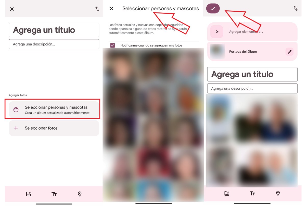 Crear álbumes compartidos en Google fotos
