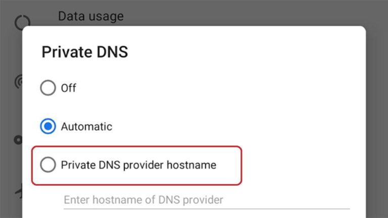 DNS ส่วนตัวสำหรับบล็อกโฆษณาบน Android